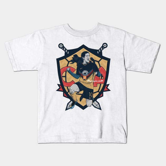 Cecilio Dominguez Escudo Kids T-Shirt by akyanyme